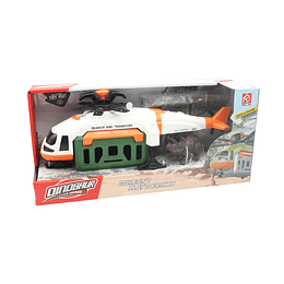 Juguete Helicóptero Transp Dinosaurio Sonido Rescate DBG1672