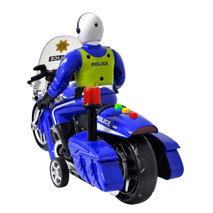 Juguete Moto Policía Luz Sonido Fricción Sujeto Poli DBG1677 2
