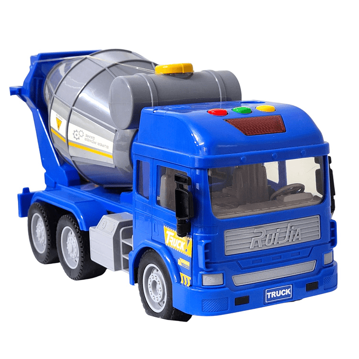 Juguete Camión Hormigonera Luz Sonido Fricción DBG1678 Azul 4