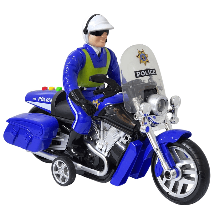 Juguete Moto Policía Luz Sonido Fricción Sujeto Poli DBG1677 5