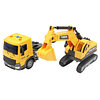 Juguete Camión Plataforma Y Excavadora Luz Sonido DBG1679 4