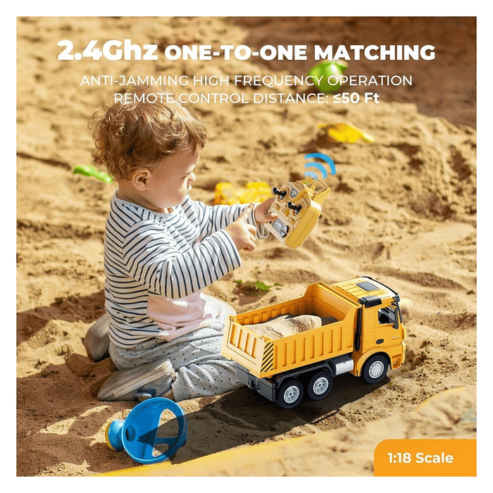 Juguete Camión Carga RC 9 Canales Batería Recargable DBG1694 7