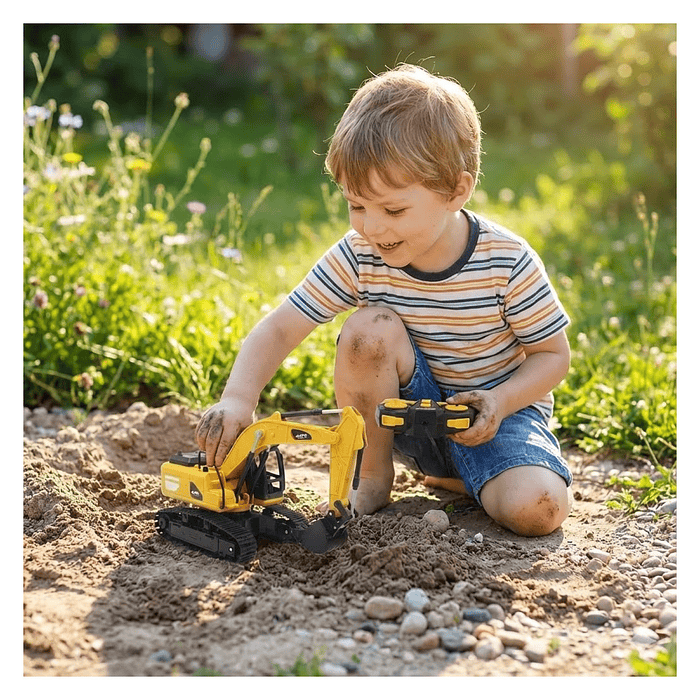 Juguete Excavadora RC 5 Canales Esc 1:24 Recargable DBG1697 6