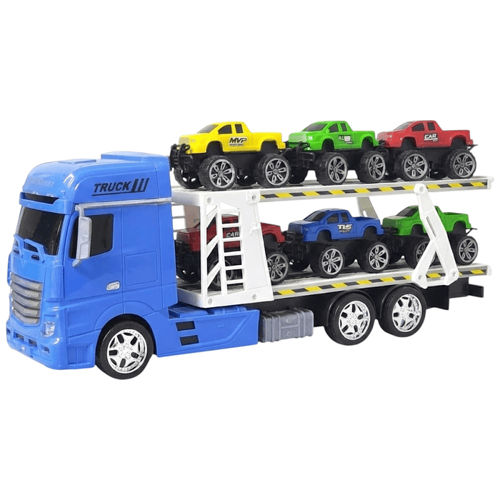 Juguete Camión Transportador Mosquito + 6 Autos DBG1614BL 1