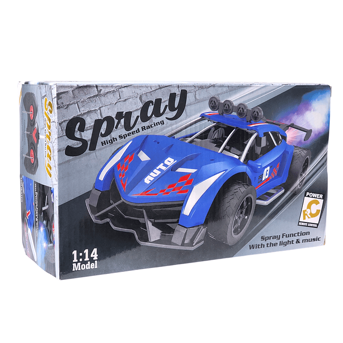 Auto de carrera RC Luz Música y Vapor Trasero DBG1759R Rojo 8