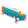 Juguete Pistola Lanza Agua Doble Chorro 400ml DBG1604BL 8