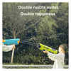 Juguete Pistola Lanza Agua Doble Chorro 400ml DBG1604G 7