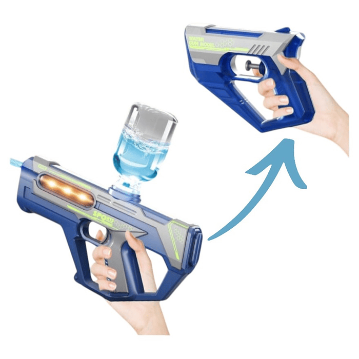 Juguete Pistola Lanza Agua 2 En 1 Recargable DBG1658BL Azul 7