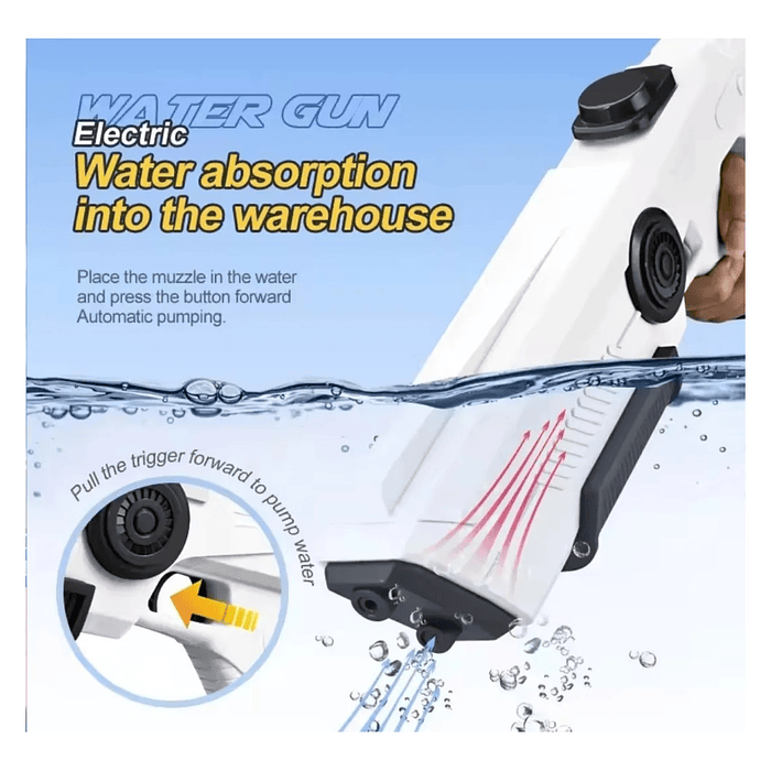 Juguete Pistola Agua Recargable Absorción DBG1657P Rosa 5