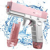 Pistola de Agua Eléctrica Recargable Presión DBG1652 Rosa 4