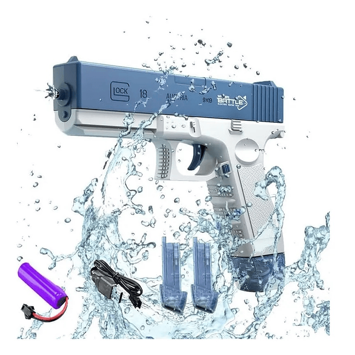 Pistola de Agua Eléctrica Recargable Presión DBG1653 Azul 4