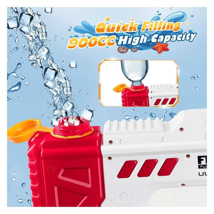 Juguete Pistola de Agua Eléctrica Uzi Recargable DBG1659 7