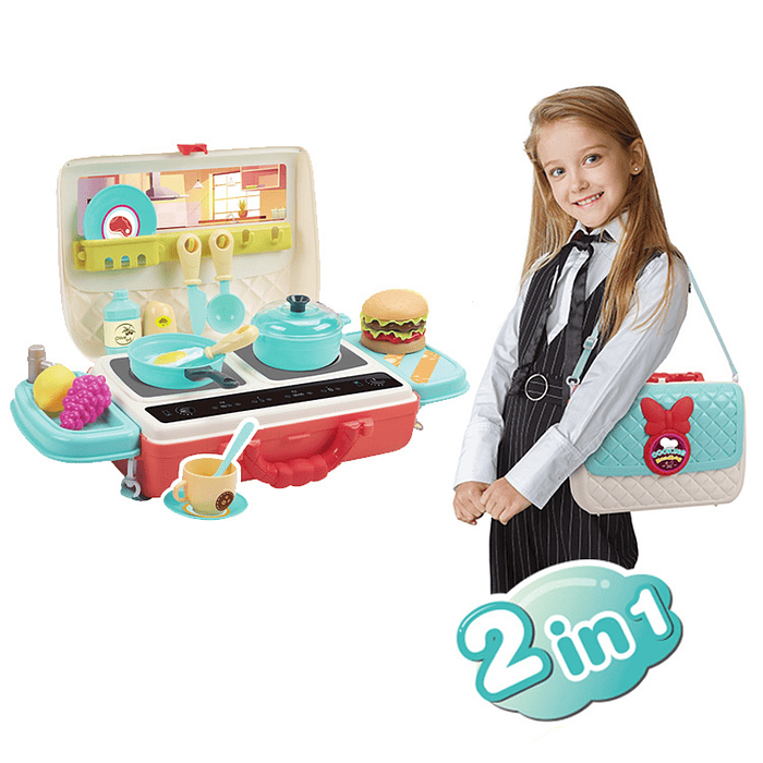 Juguete Maletín Mini Cocina + 28 accesorios 2 en 1 DBG1589 5