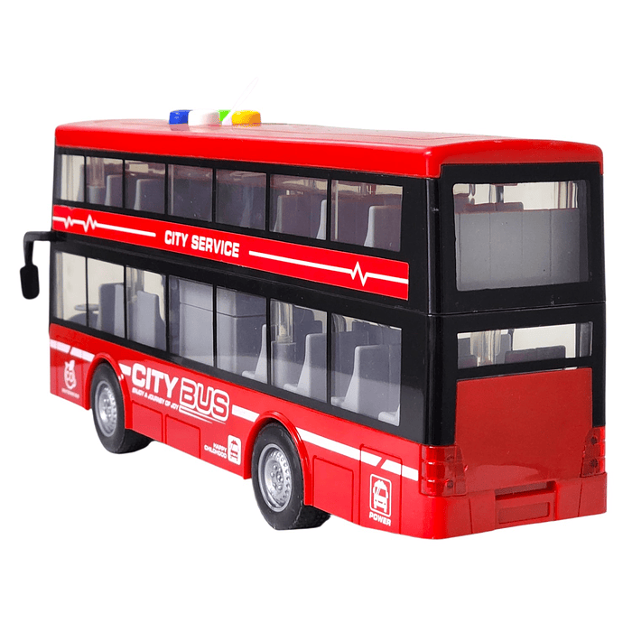 Juguete Autobús Dos Pisos Luces Sonidos 1:16 DBG1680R Rojo 5