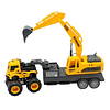 Juguete Camión de Remolque con Excavadora Fricción DBG1689 1
