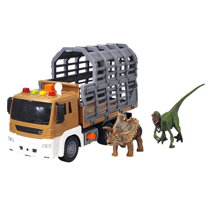 Juguete Camión Remolque Luces Sonidos Dinosaurios DBG1613 1