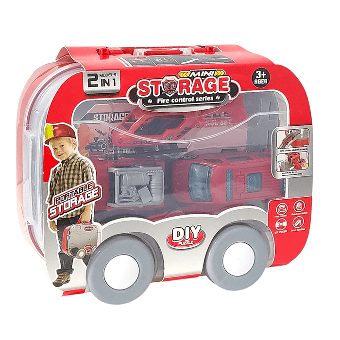 Juguete Estación Bomberos 2 en 1 con Vehículos DBG1708 1