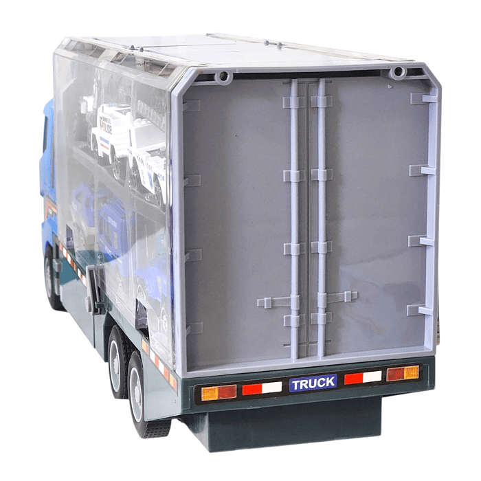 Juguete Camión Transporte Policial Fricción 6 Autos DBG1611 5