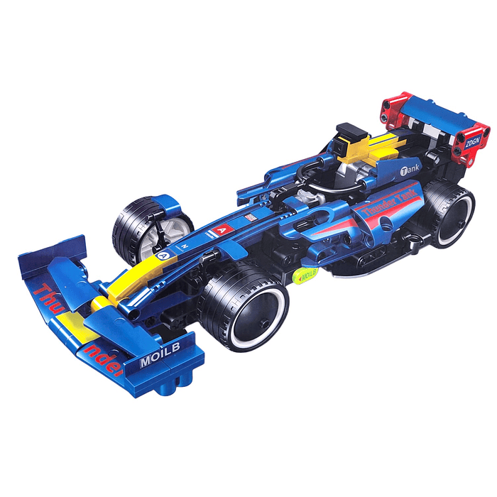 Set Bloques Armables Auto Carrera Pull Back 293pzs DBG1771 1