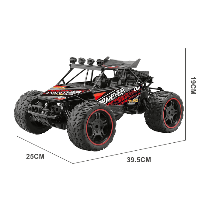 Auto Rally Racer Veloz Control Remoto 2.4G DBG1606R Rojo 6