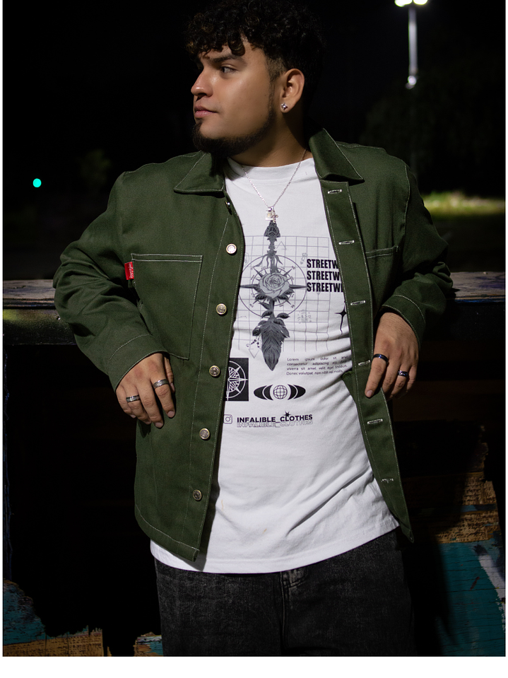 Chaqueta Gabardina Urbana Verde 2