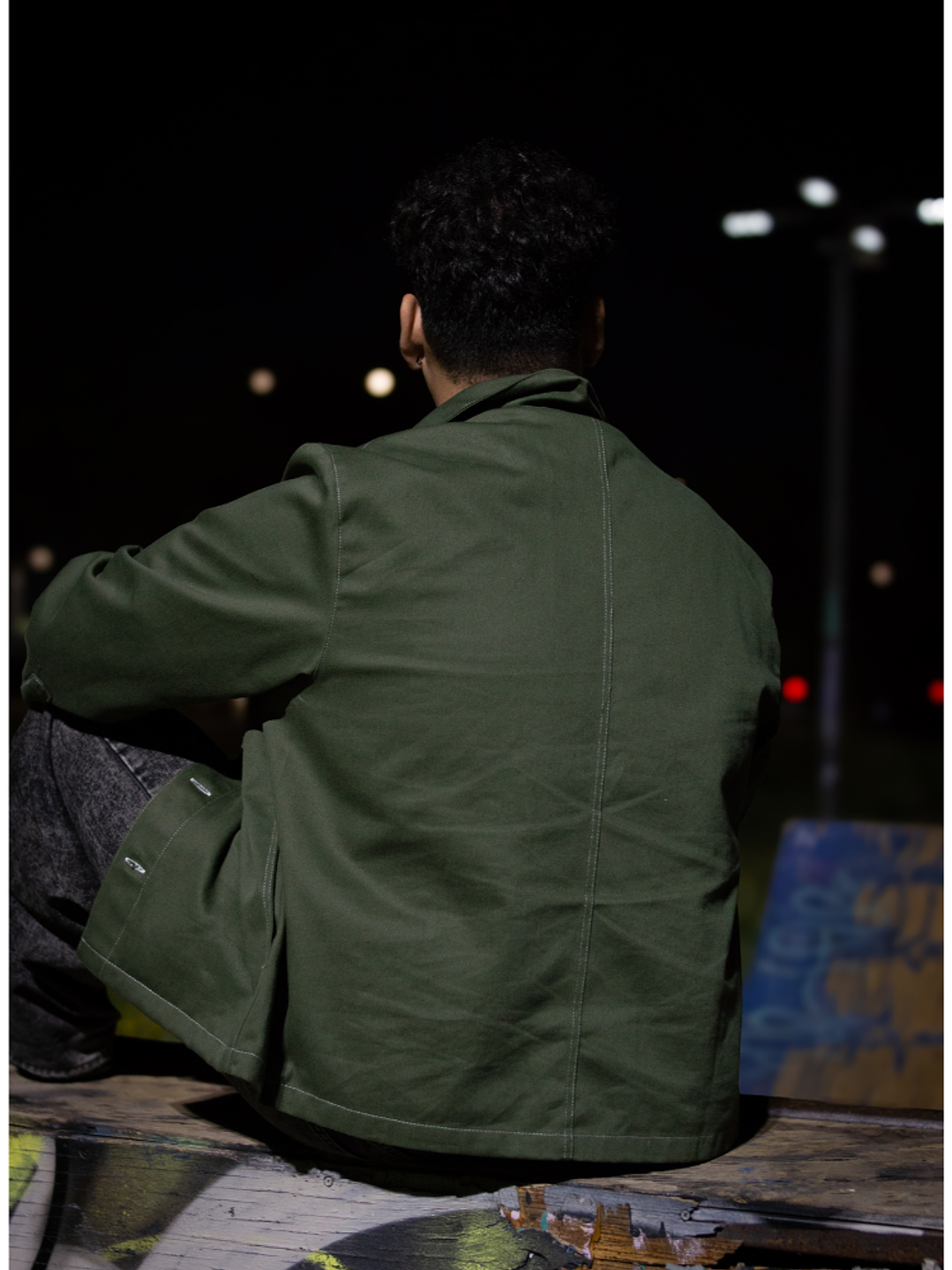 Chaqueta Gabardina Urbana Verde 3