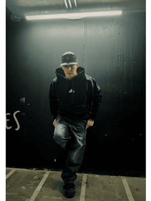 Polerón Americano Oversize Negro | Estilo Urbano Infalible