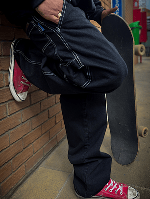 Jeans Carpintero Negro 12oz Urbano – Infalible