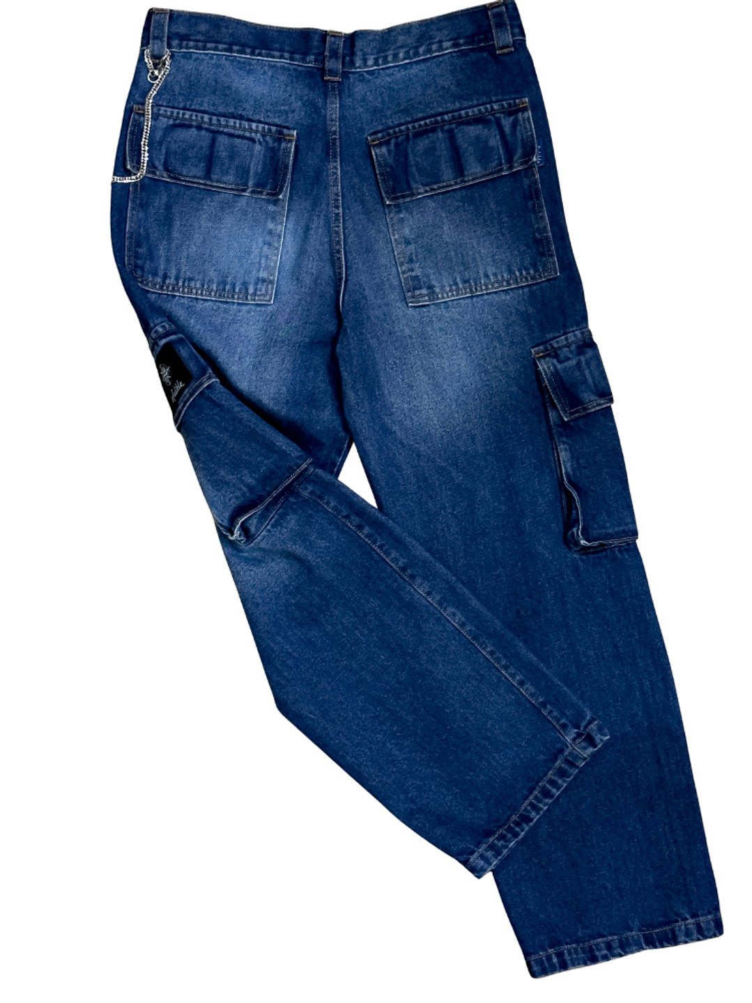 Jeans Cargo Urbano Azul 15oz en Denim Resistente – Infalible 6
