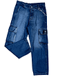 Jeans Cargo Urbano Azul 15oz en Denim Resistente – Infalible - Miniatura 1