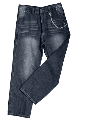 Jeans Semi-Baggy Negro Lavado 9.2oz – Infalible