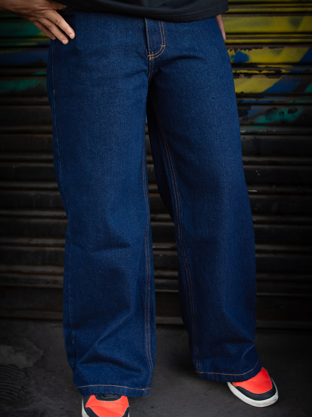 Jeans Baggy Denim Raw INFALIBLE 1