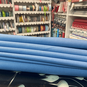 Tecido Liso Azul Inverno