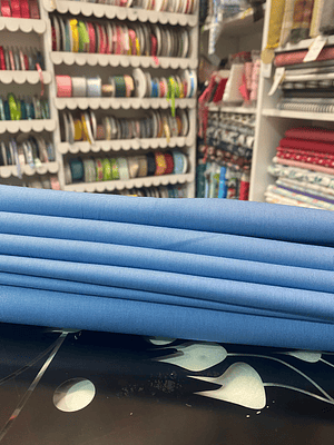 Tecido Liso Azul Inverno