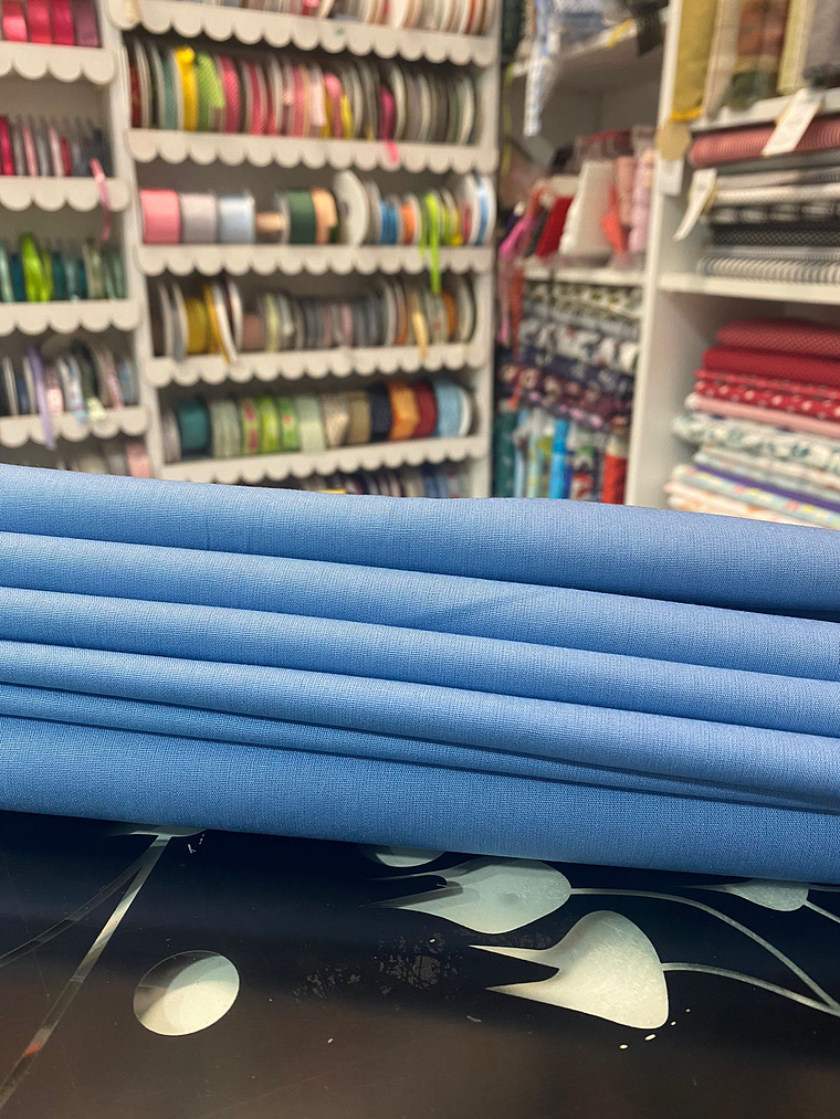 Tecido Liso Azul Inverno 1