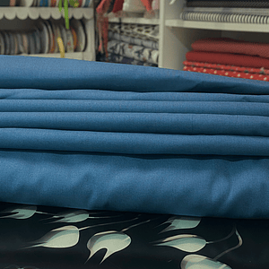 Tecido Liso Azul Ganga