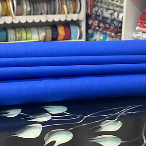 Tecido Liso Azul Real