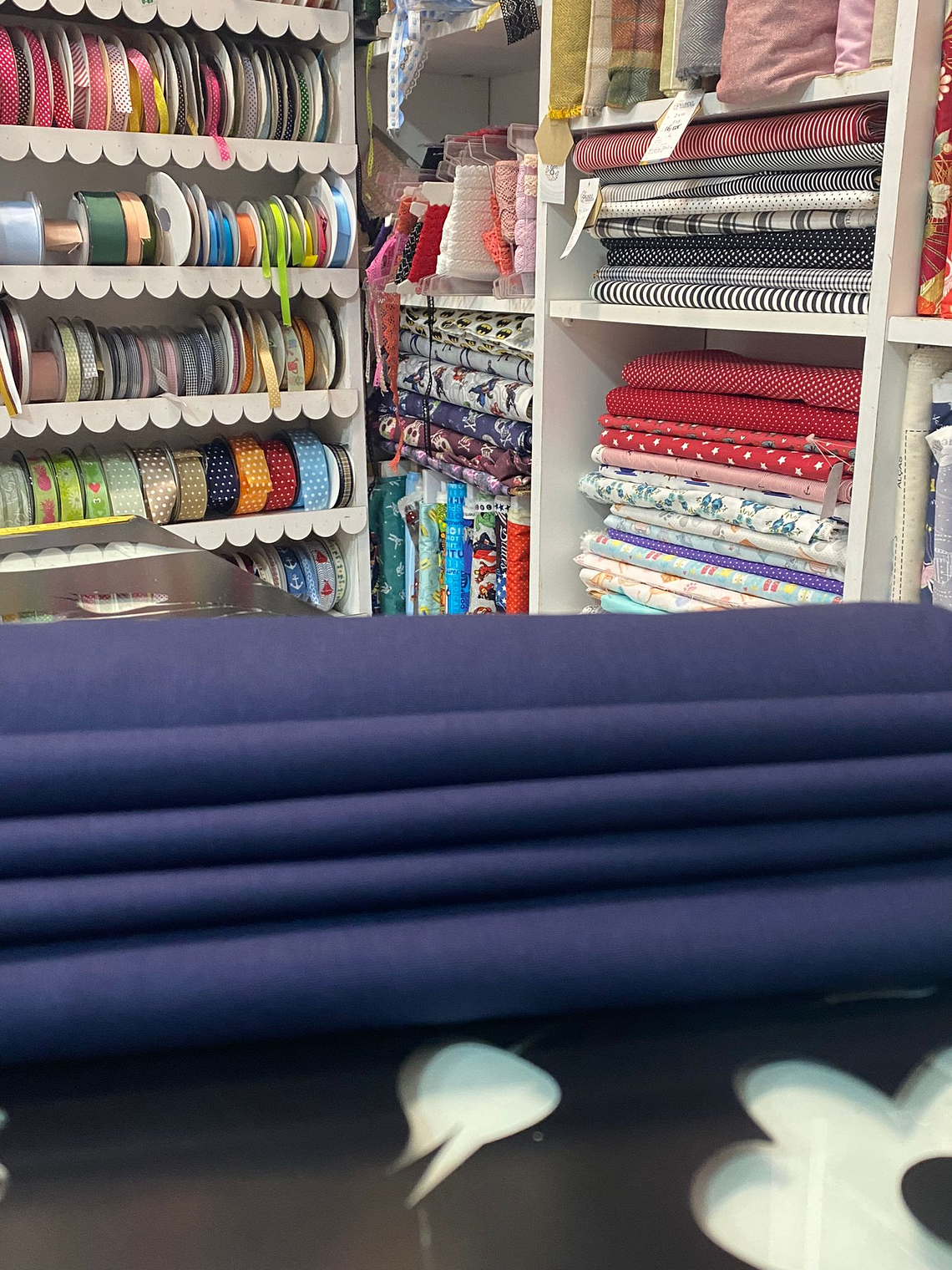 Tecido Liso Azul Marinho  1