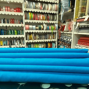 Tecido Liso Azul Ceruleo 