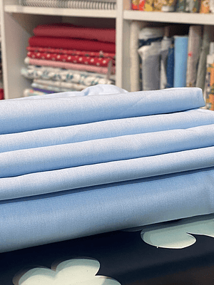 Tecido Liso Azul Bebê