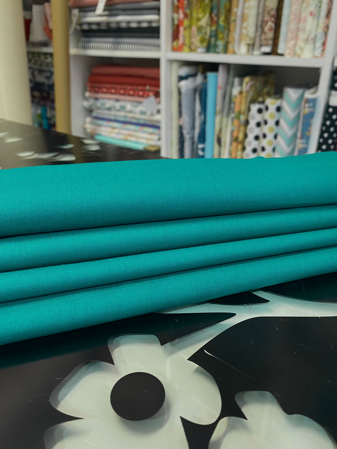 Tecido Liso Verde Mar 1