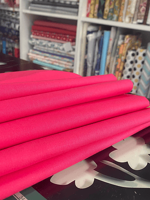 Tecido Liso Rosa Choque 
