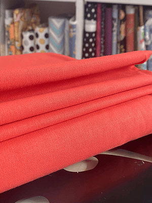 Tecido Liso Rosa Morango