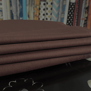 Tecido Liso Castanho Escuro 