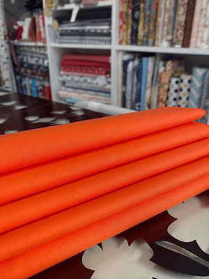 Tecido Liso Laranja Cobalto