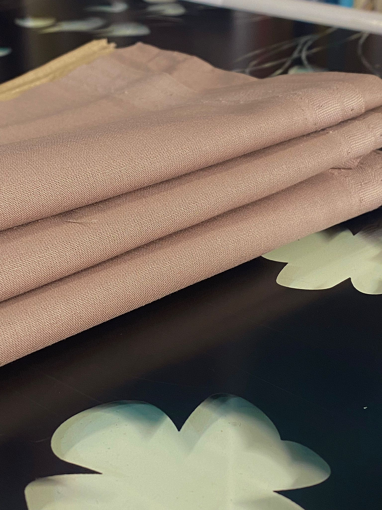 Tecido Liso Bege Escuro  1