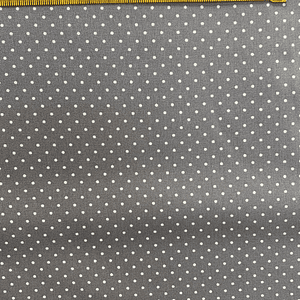 Tecido Cinzento Com Pintinhas