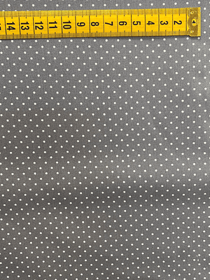 Tecido Cinzento Com Pintinhas