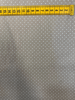 Tecido Cinza Com Pintinhas