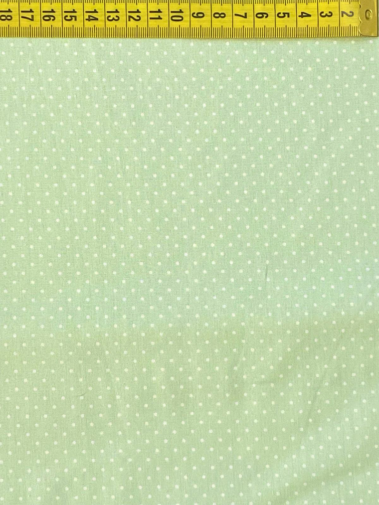 Tecido Verde Menta Com Pintinhas 1